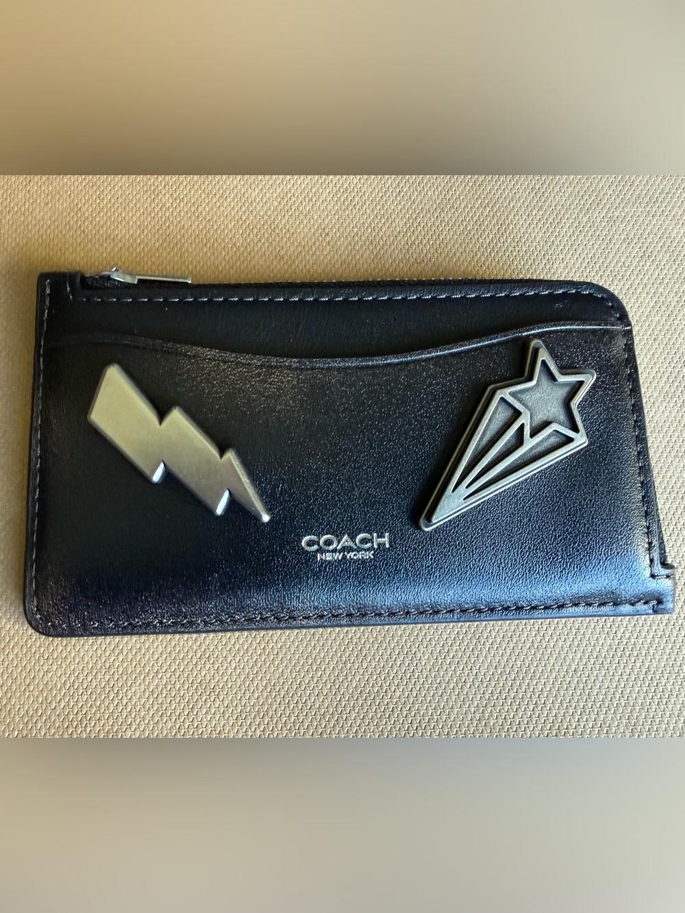 Coach Loved Leather Wallet - NY Zip Card Case Custom Coach Creates